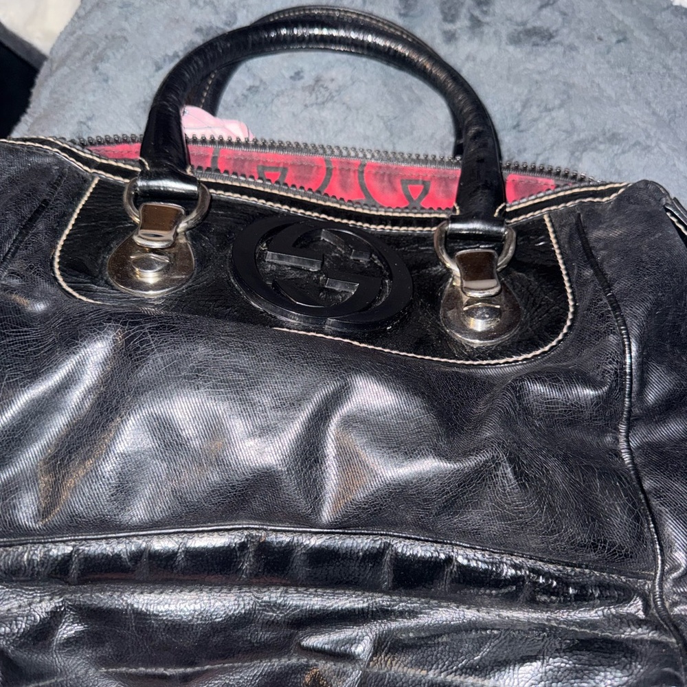 Gucci leather satchel